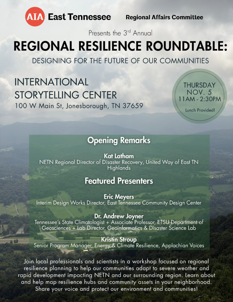2026 Regional Resilience Roundtable Flyer